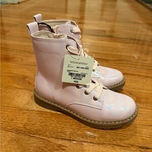 Shimmering Pink Kids Boots